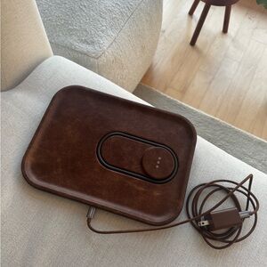 Courant Brown Leather MAG:3 Wireless Charging Pad